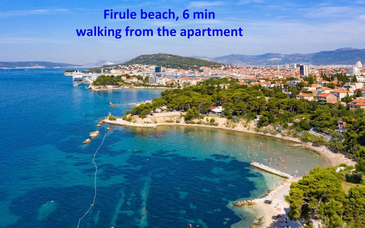 Modern Apt With Terrace 4 Min Walk To The Beach Split Extérieur photo